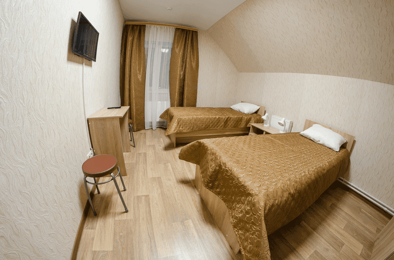 Interior of the two-room quadruple room